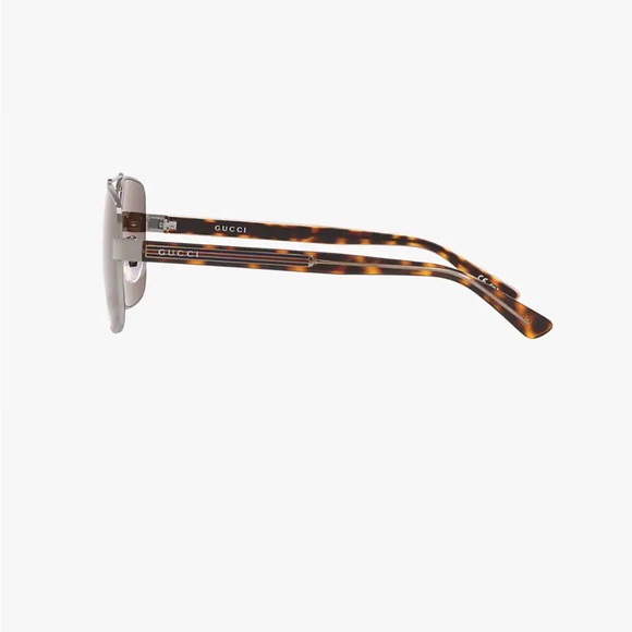GUCCI Sunglasses Brown/Gunmetal Gray BRAND NEW - Picture 4 of 8